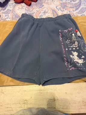 Men's Blue Graphic Hybrid Shorts